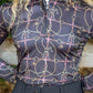 Hayley Chain Print Top - Black & Brown NEW COLOUR